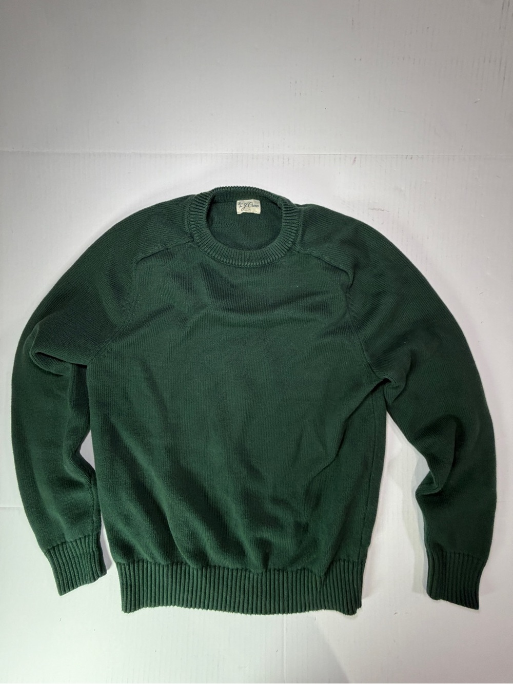 J. Crew Deep Green Men's Crewneck Sweater